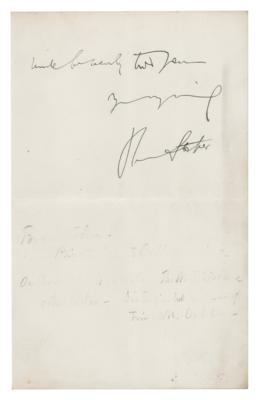 Lot #538 Bram Stoker Autograph Letter Signed - Image 2