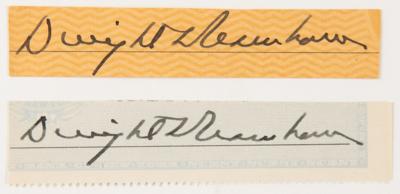 Lot #48 Dwight D. Eisenhower (2) Signatures - Image 1