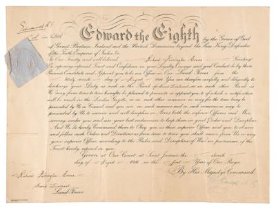Lot #231 King Edward VIII Document Signed