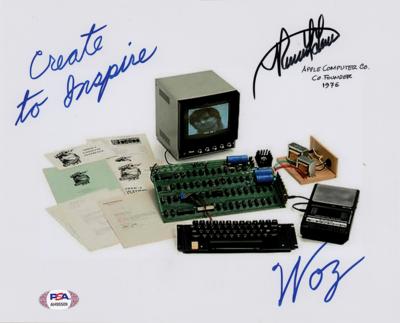 Lot #167 Apple: Steve Wozniak and Ronald Wayne Signed Photograph