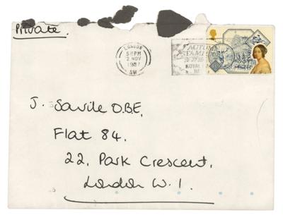 Lot #268 Princess Diana Hand-Addressed Mailing Envelope