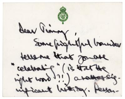Lot #228 King Charles III Autograph Letter Signed