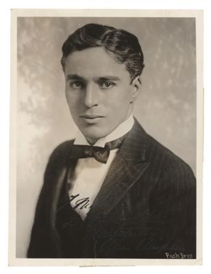 Lot #814 Charlie Chaplin Signed Photograph