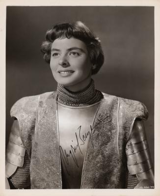 Lot #838 Ingrid Bergman Signed Photograph as Joan