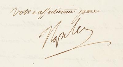 Lot #315 Napoleon Letter Signed with Rare Full Signature, Addressing "my French army in Italy" - Image 3