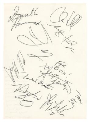 Lot #929 Saturday Night Live: 2001 Cast Signatures