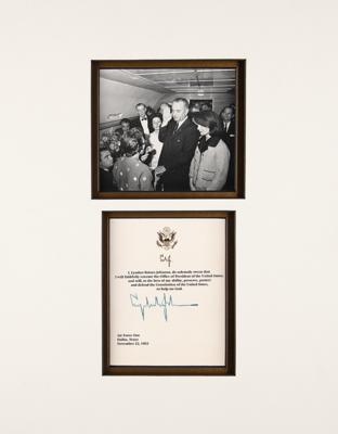 Lot #68 Lyndon B. Johnson Signed Mock Oath of