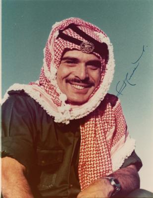 Lot #235 King Hussein of Jordan Signed Photograph