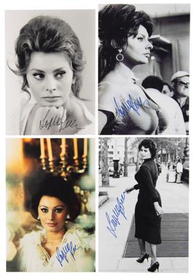 Lot #902 Sophia Loren (5) Signed Photographs - Image 1