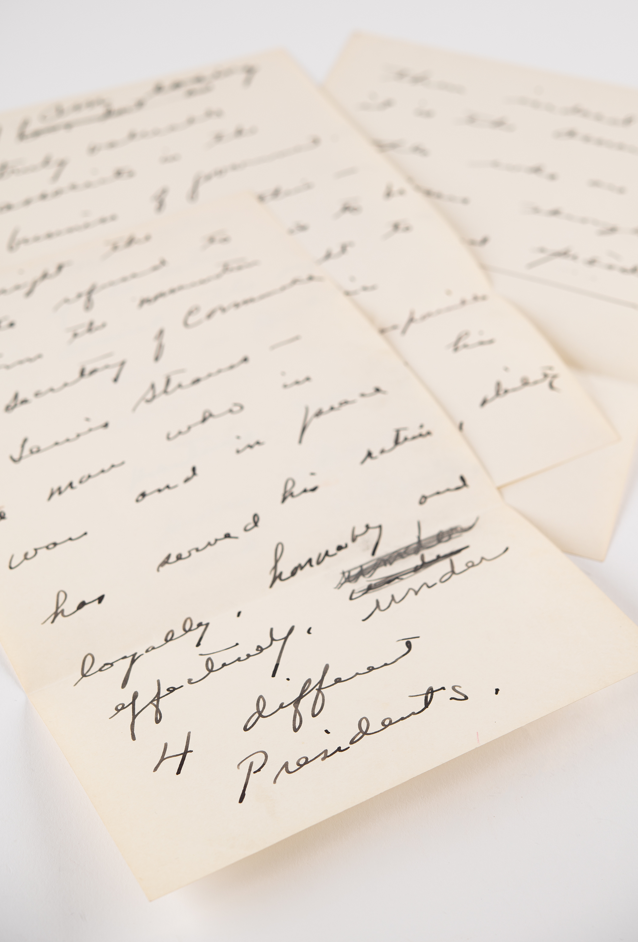 Lot #29 Dwight D. Eisenhower Handwritten