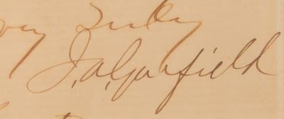 Lot #55 James A. Garfield Letter Signed as Republican Nominee - Image 3