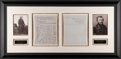 Lot #14 U. S. Grant Autograph Letter Signed to President Andrew Johnson, Recommending a Civil War Post Office Agent - Image 2