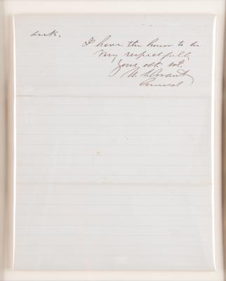 Lot #14 U. S. Grant Autograph Letter Signed to President Andrew Johnson, Recommending a Civil War Post Office Agent - Image 5