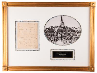 Lot #95 Theodore Roosevelt Autograph Letter Signed as 'Rough Rider' Commander in Cuba - Image 1
