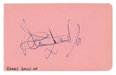 Lot #855 Sammy Davis, Jr. Signature - Image 1