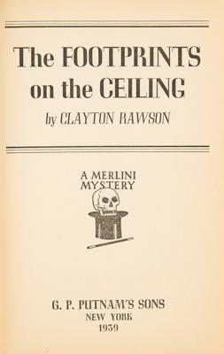 Lot #568 Clayton Rawson: The Footprints on the Ceiling (First Edition) - Image 2