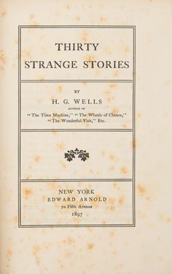 Lot #577 H. G. Wells: Thirty Strange Stories (First Edition) - Image 2