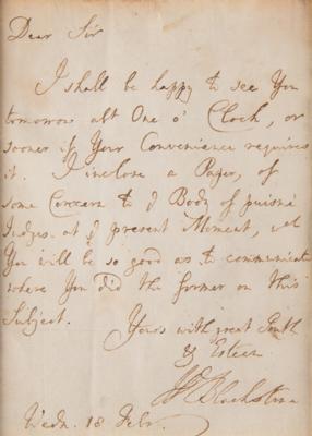 Lot #121 William Blackstone Autograph Letter Signed - Image 2