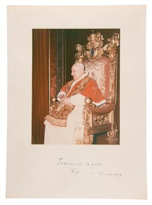 Lot #137 Pope John XXIII Signed Photograph