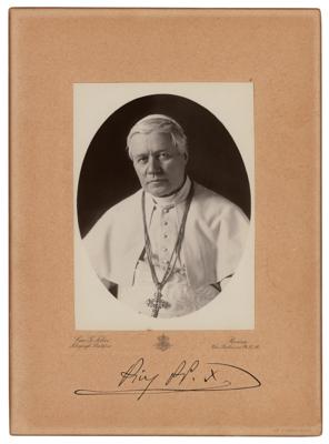 Lot #261 Pope Pius X Signed Photograph