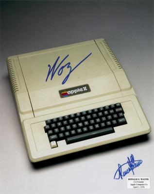 Lot #169 Apple: Steve Wozniak and Ron Wayne Signed Photograph