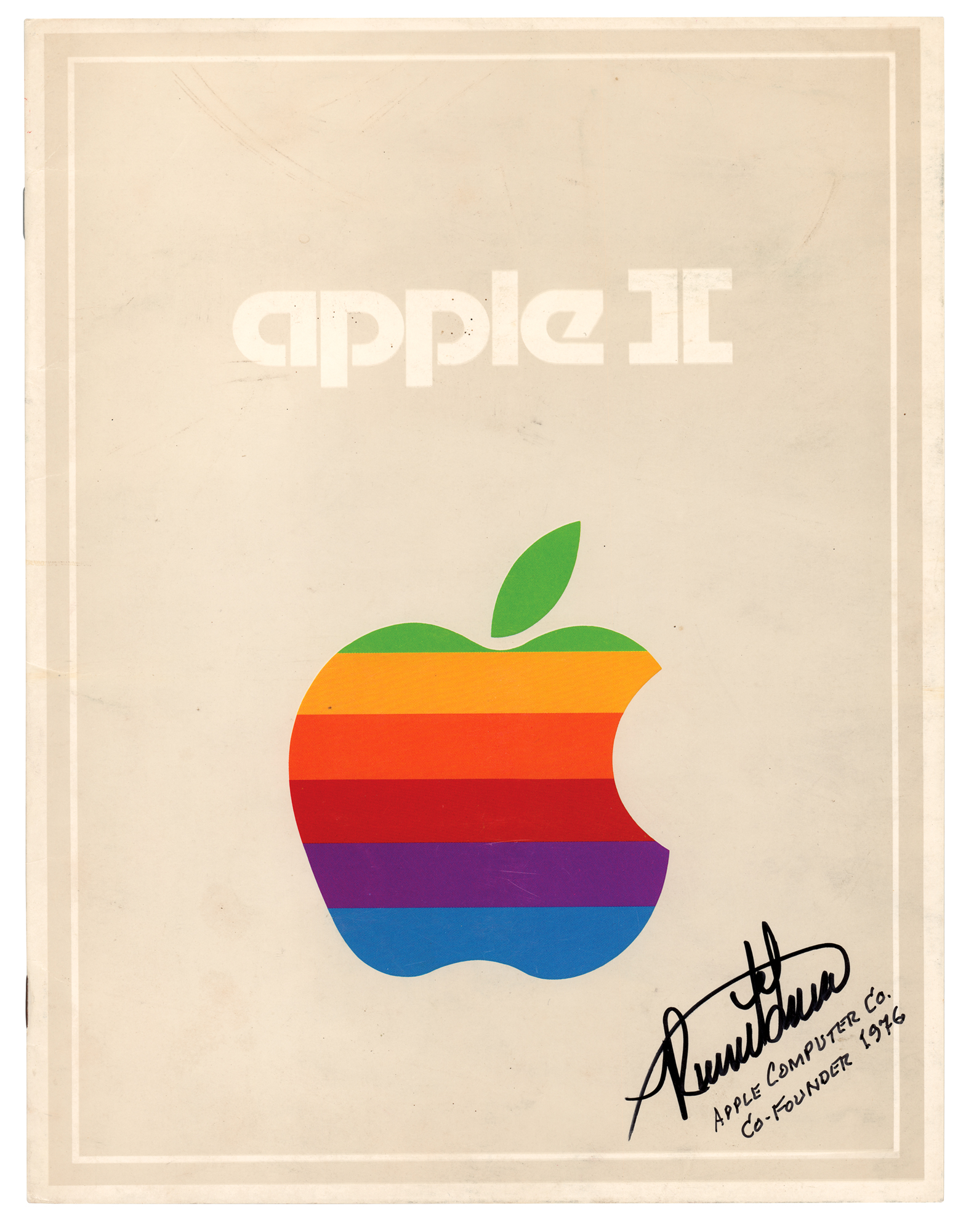 RONALD G WAYNE APPLE COMPUTERS LOGO CREATOR DESIGNER SIGNED APPLE, apple  gift cards 