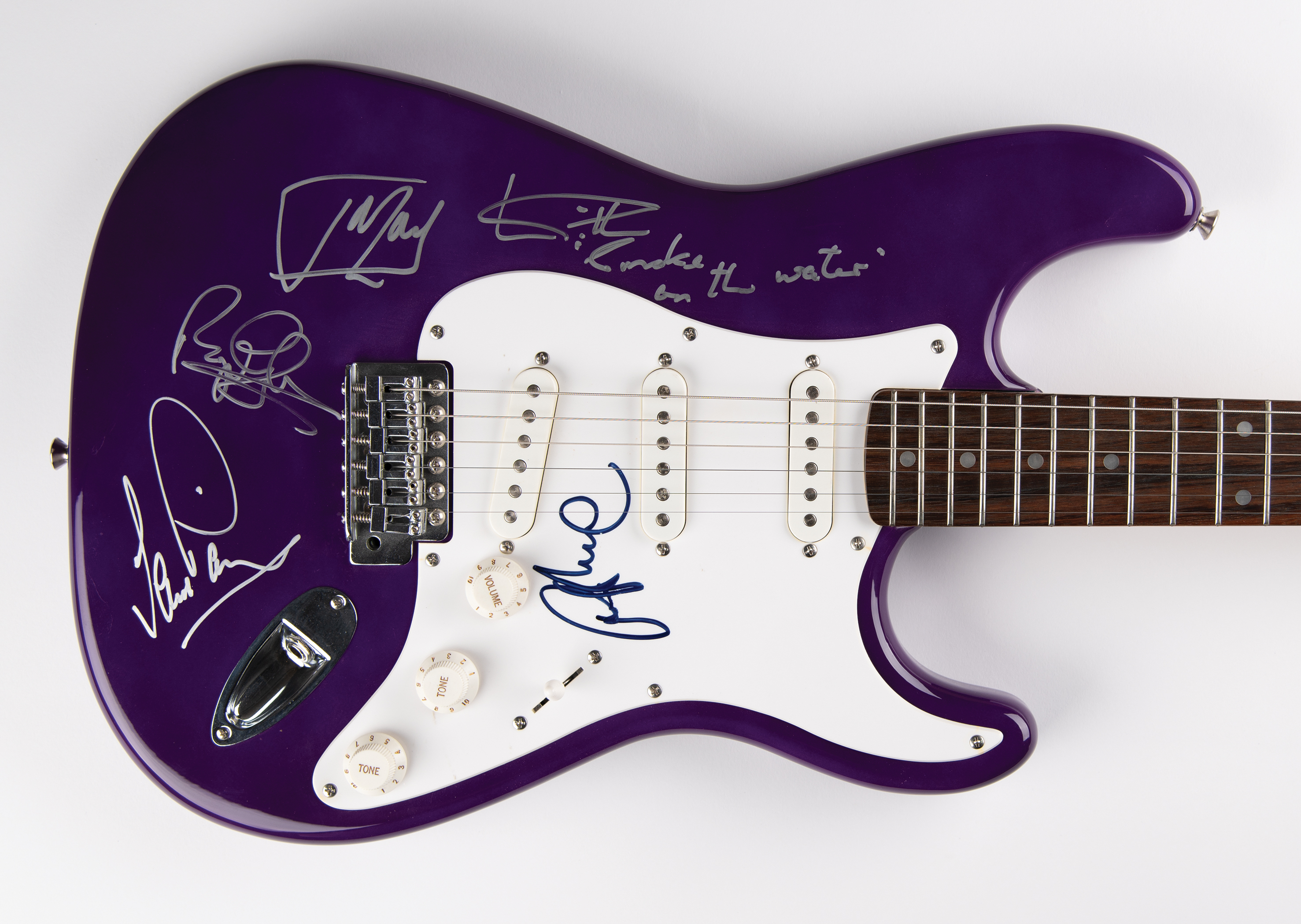 Lot #712 Deep Purple Signed Electric Guitar