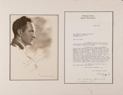 Lot #181 Richard E. Byrd Signed Photograph and Typed Letter Signed - Image 1
