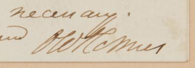 Lot #557 Oliver Wendell Holmes, Sr. Autograph Letter Signed - Image 2