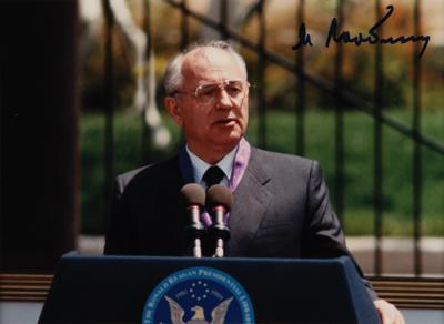 Lot #210 Mikhail Gorbachev Signed Photograph - Image 2