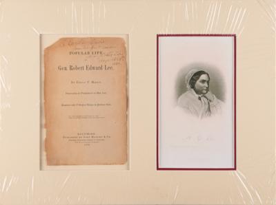 Lot #337 Mary Custis Lee Signed Book Page - Image 1