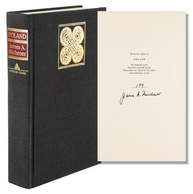 Lot #565 James Michener Signed Book