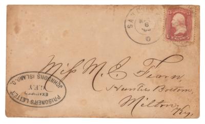 Lot #322 Confederate Prisoner of War: Lt. James B. Jordan Letter (1865) - Image 2
