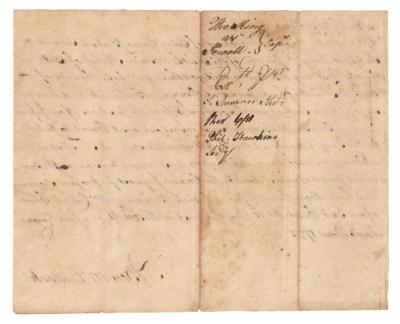 Lot #357 Jethro Sumner Document Signed - Image 1