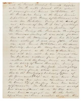 Lot #253 Pinkerton Detectives: George H. Bangs Autograph Letter Signed - Image 2