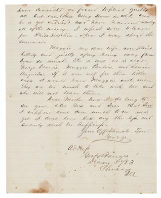 Lot #253 Pinkerton Detectives: George H. Bangs Autograph Letter Signed - Image 3