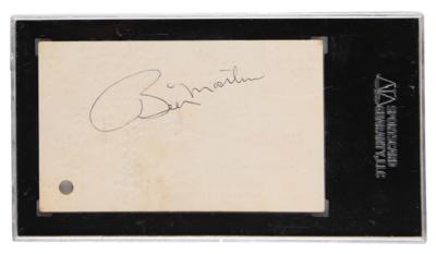 Lot #970 Joe DiMaggio and Billy Martin Signed Ticket - Image 2