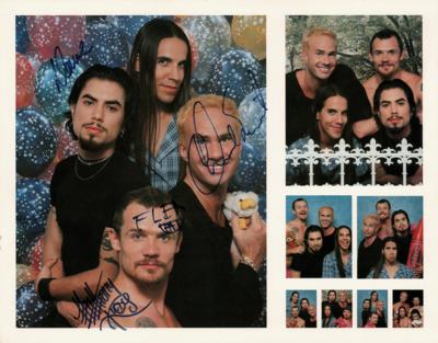 Lot #752 Red Hot Chili Peppers Signed Photograph - Image 1