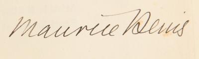 Lot #474 Maurice Denis Signed Book - Image 2