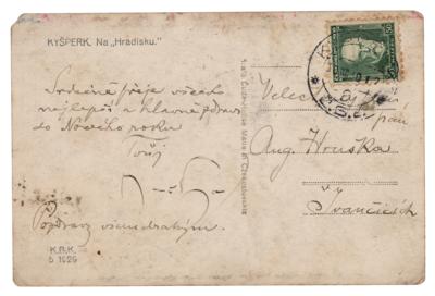 Lot #487 Alphonse Mucha Autograph Letter Signed
