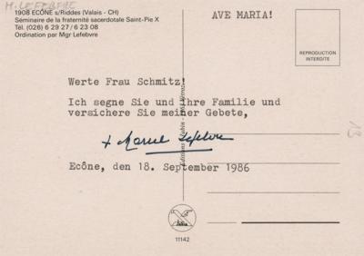 Lot #239 Marcel Lefebvre Typed Letter Signed - Image 1