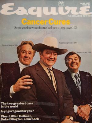 Lot #958 John Wayne Signed Magazine Cover