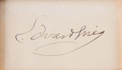 Lot #637 Edvard Grieg Signature - Image 2