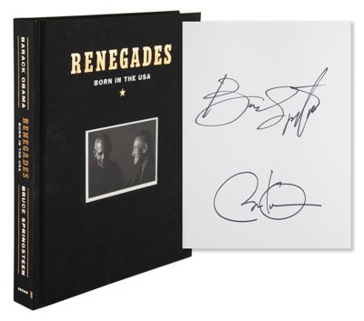 Lot #86 Barack Obama and Bruce Springsteen Signed