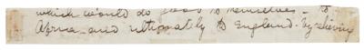 Lot #240 David Livingstone Signature - Image 2