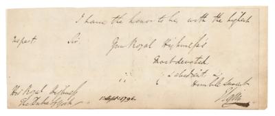 Lot #177 Thomas Bruce, 7th Earl of Elgin Signature - Image 1