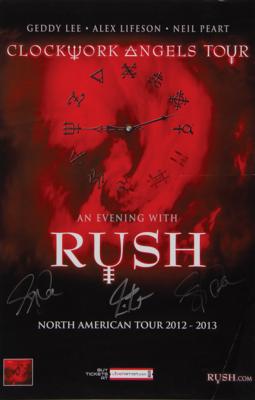 Lot #758 Rush: Geddy Lee and Neil Peart Signed Poster - Image 1