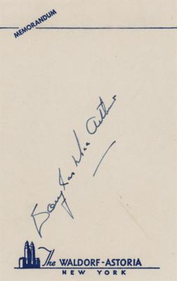 Lot #342 Douglas MacArthur Signature