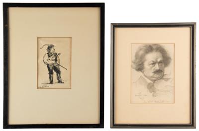 Lot #649 Frantisek Ondricek (2) Signed Drawings - Image 1