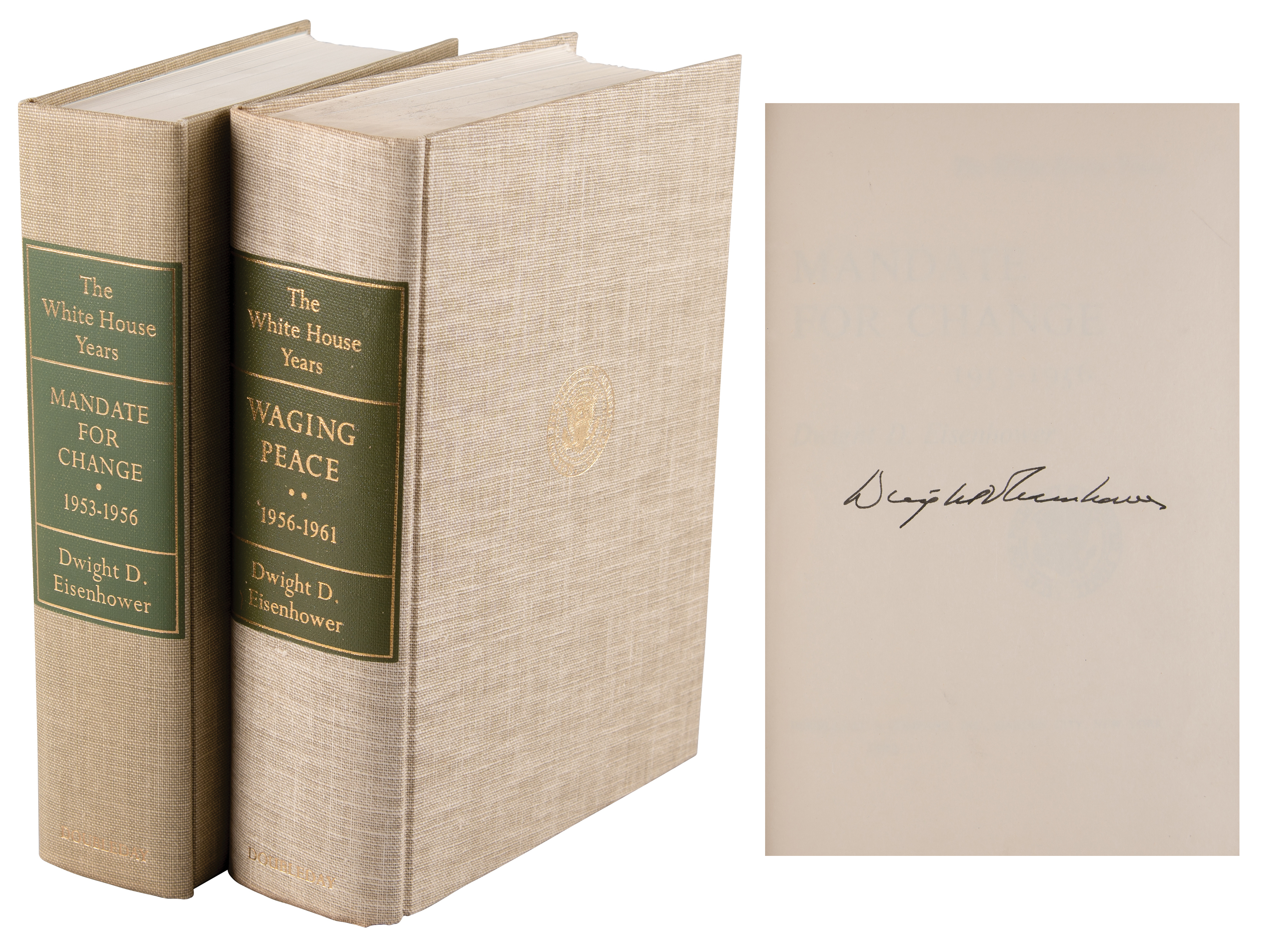 Lot #30 Dwight D. Eisenhower Signed Books (From Herbert Hoover's Collection) - Image 1